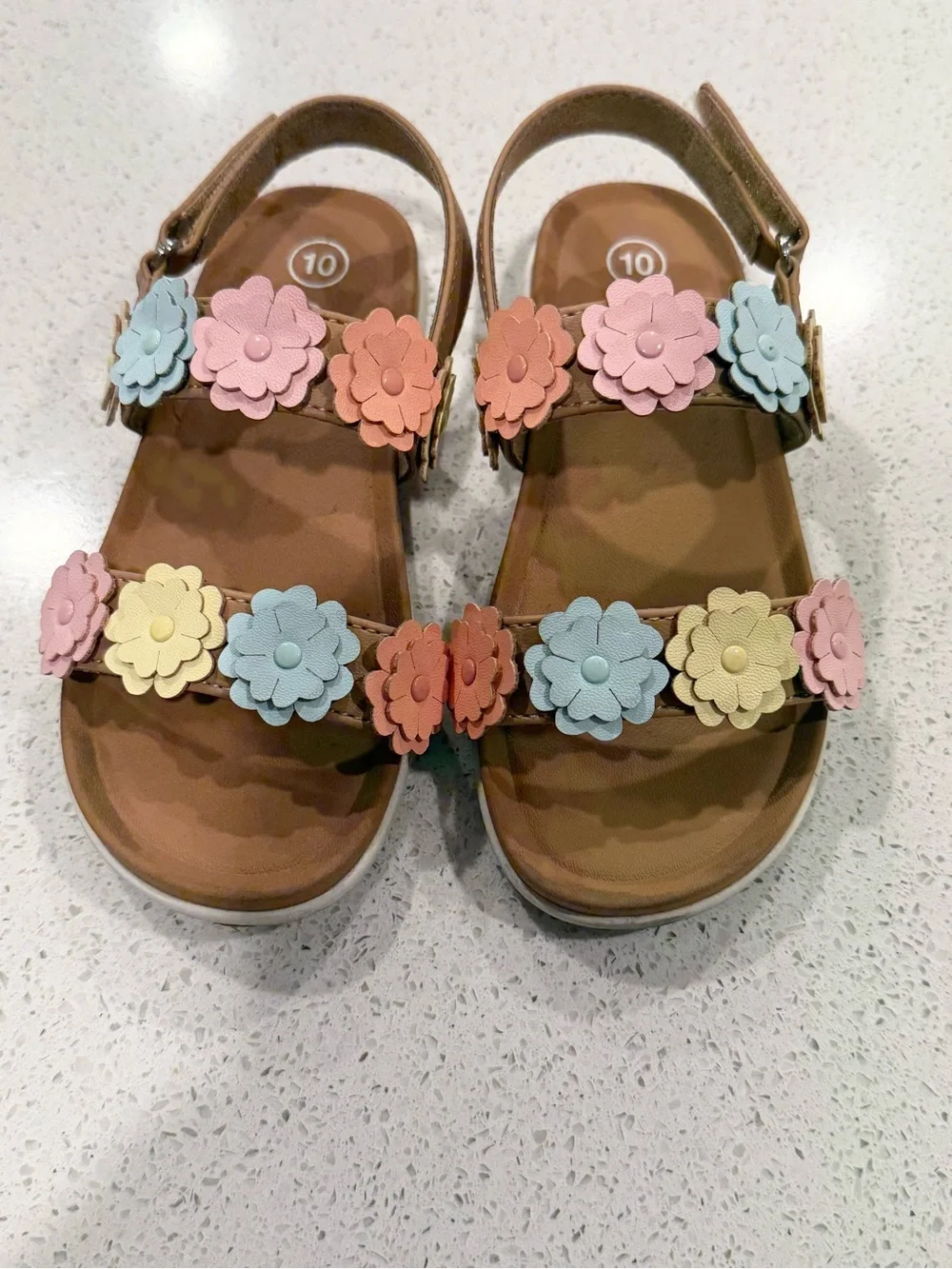 Adorable sandals- toddler size (10) worn once for a few hours